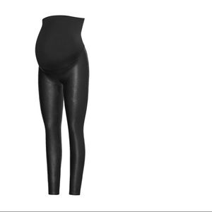 SPANX Mama Faux Leather Maternity Leggings